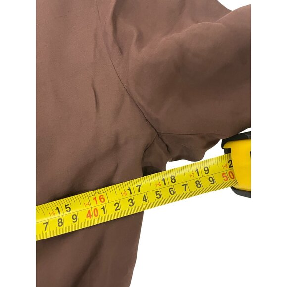 Zara Womens Blazer Suit Jacket XS Chocolate Brown Tie Belt 2010/821 NWT - Picture 12 of 14